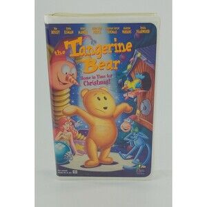 The Tangerine Bear Home In Time For Christmas VHS 2000 Clam Shell Kids Movie